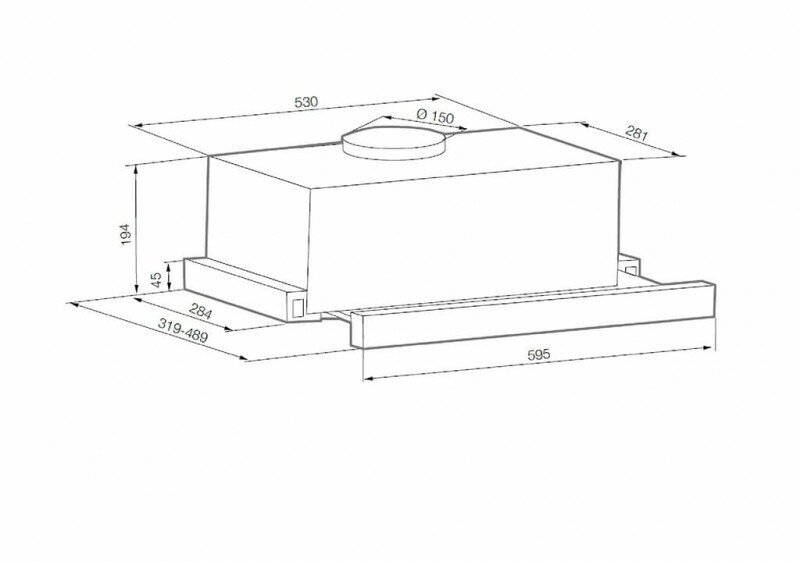 Вытяжка встраиваемая GRAUDE DHF 60.0 S