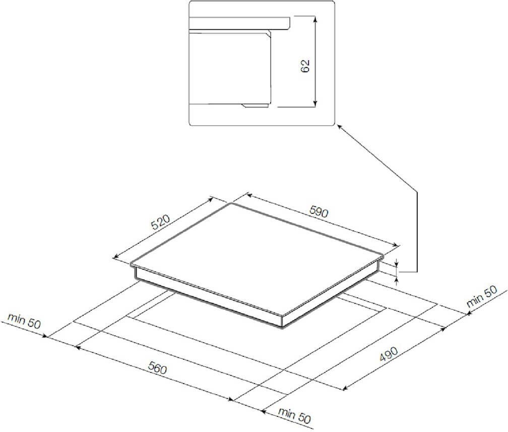 Варочная панель GRAUDE IK 60.1WF