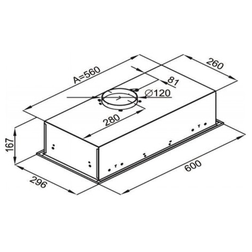 Вытяжка встраиваемая MAUNFELD Crosby Light (C) 60 белый