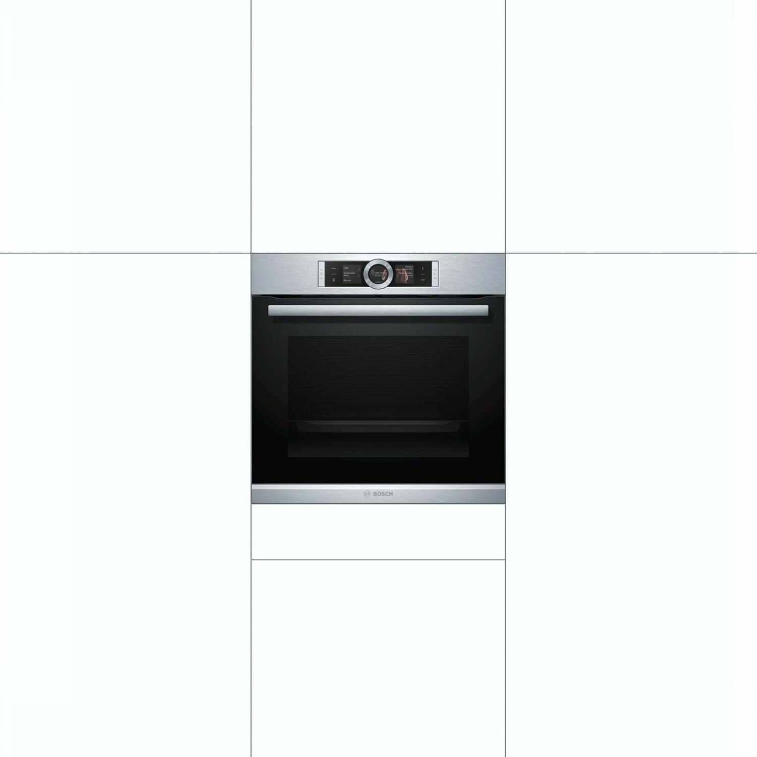 Духовой шкаф электрический Bosch HBG6764S1, серебристый