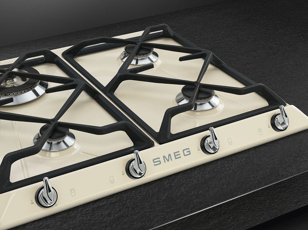 Варочная панель газовая Smeg SR964PGH, кремовый