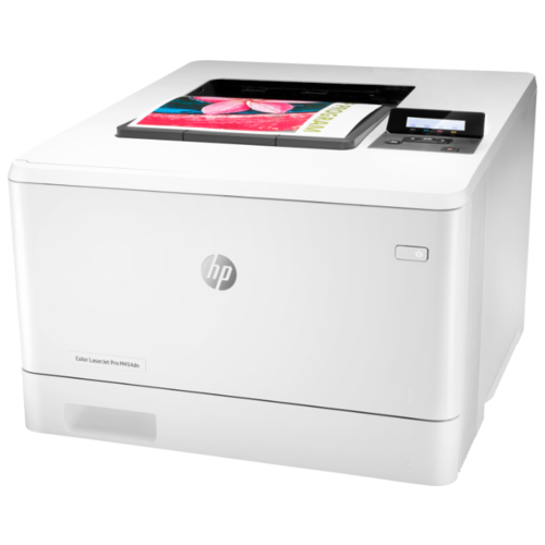 Принтер HP Color LaserJet Pro M454dn белый