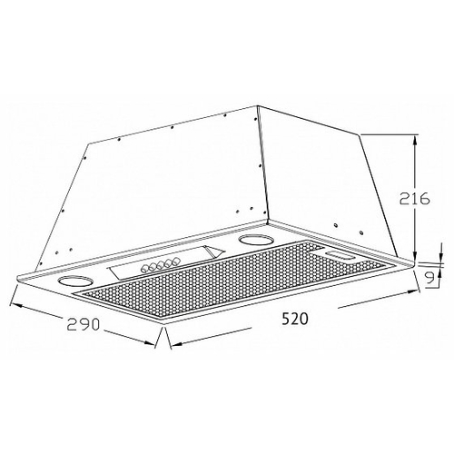 Вытяжка встраиваемая Korting KHI 6530 W