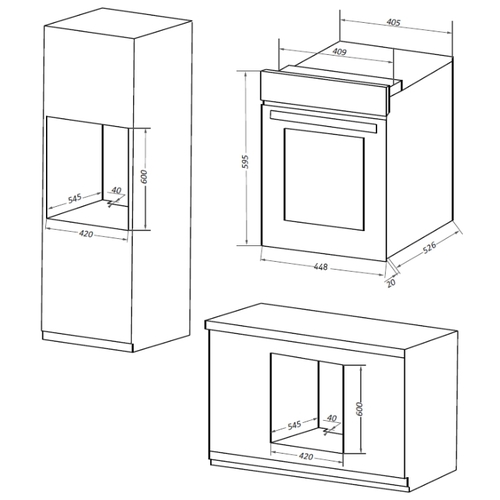 Духовой шкаф электрический MAUNFELD EOEM516B