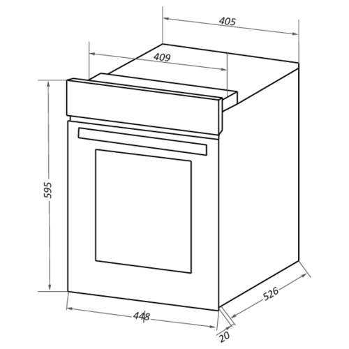 Духовой шкаф электрический MAUNFELD EOEC516B