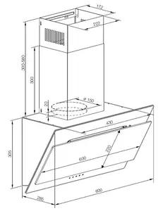 Вытяжка каминная GRAUDE DH 60.0 GE