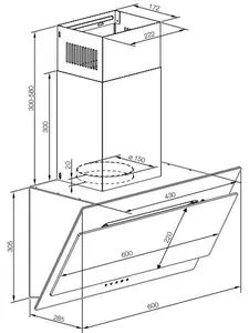 Вытяжка каминная GRAUDE DHK 60.1 EL