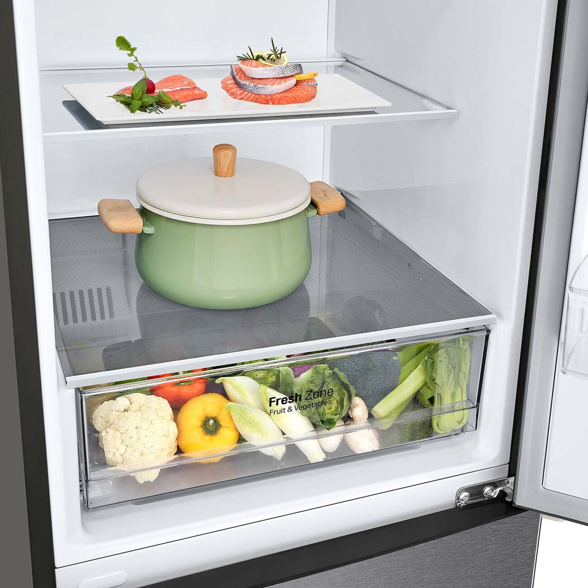 Холодильник LG DoorCooling GA-B509CLWL, графитовый