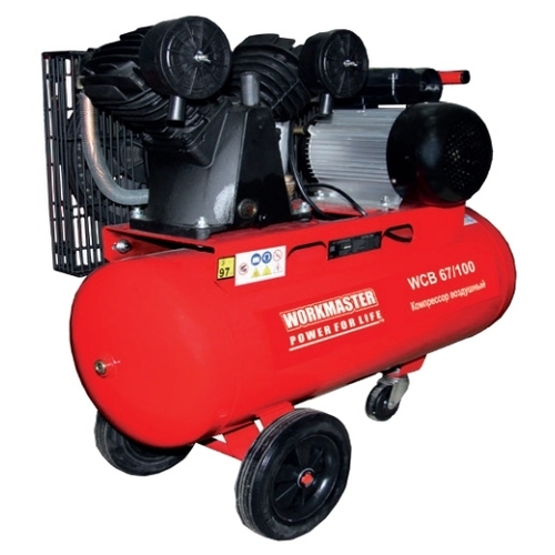 Компрессор масляный Workmaster WCB 67/100, 100 л, 2.2 кВт