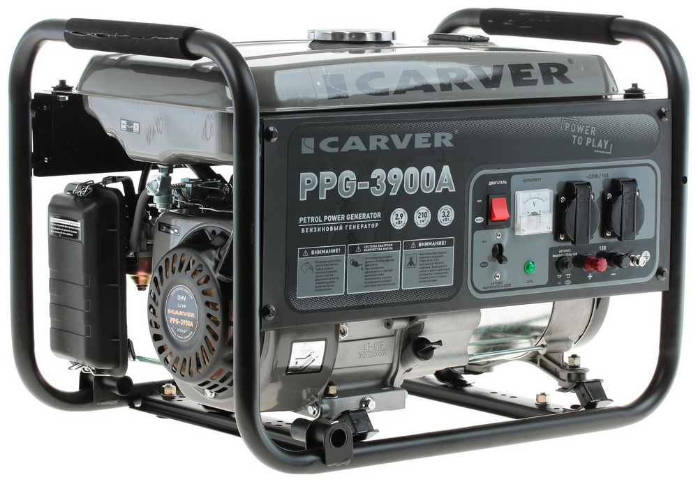 Генератор бензиновый Carver PPG-3900AE 2900 Вт