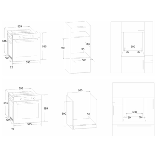 Духовой шкаф газовый Simfer B6GB12016