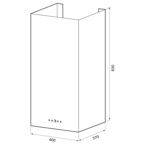 Вытяжка каминная Krona DITA R 400 inox PB, нержавеющая сталь