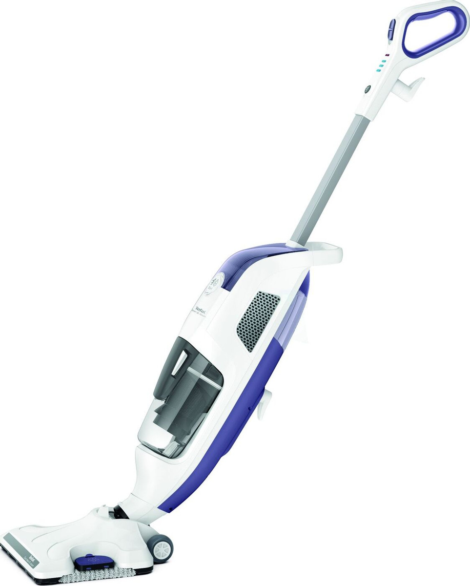 Пылесос вертикальный паровой Tefal VP7751WH, белый/фиолетовый
