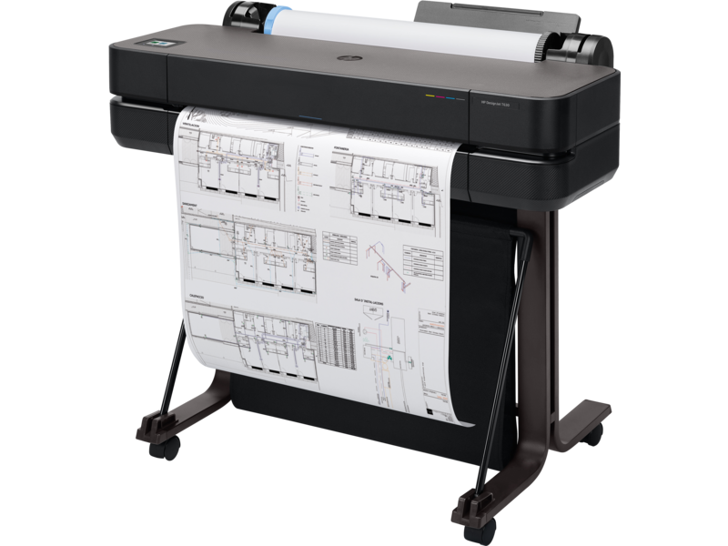 Принтер струйный HP DesignJet T630 24-дюймовый (5HB09A), черный