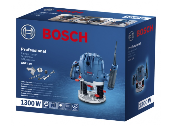 Вертикальный фрезер BOSCH GOF 130, 1300 Вт 0.601.6B7.000