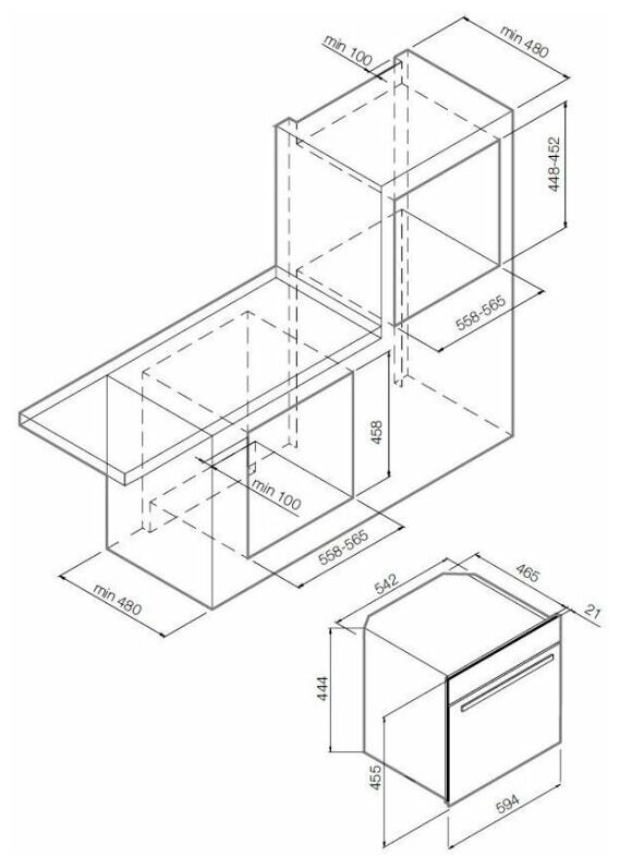Духовой шкаф компактный с СВЧ и грилем GRAUDE CLASSIC BWGK 45.0 S