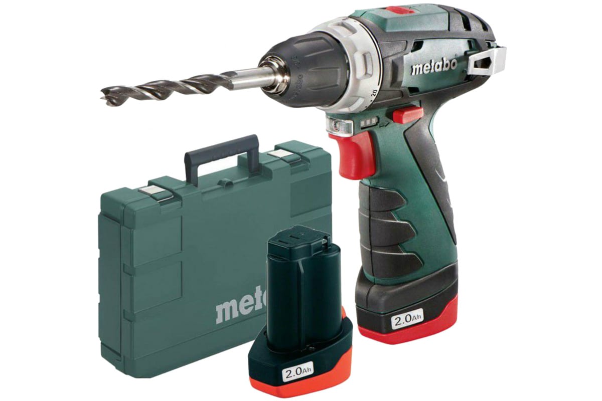 Дрель-шуруповерт аккумуляторная Metabo PowerMaxx BS Basic, арт. 600984500 (кейс, с 2 АКБ и ЗУ)