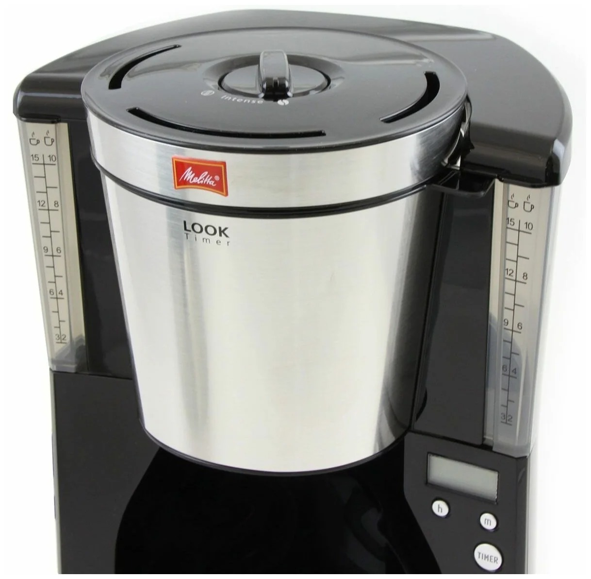 Кофеварка Melitta Look Therm Timer, черный/серебристый