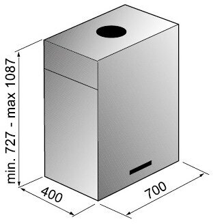 Вытяжка островная Korting KHA 7950 X Cube