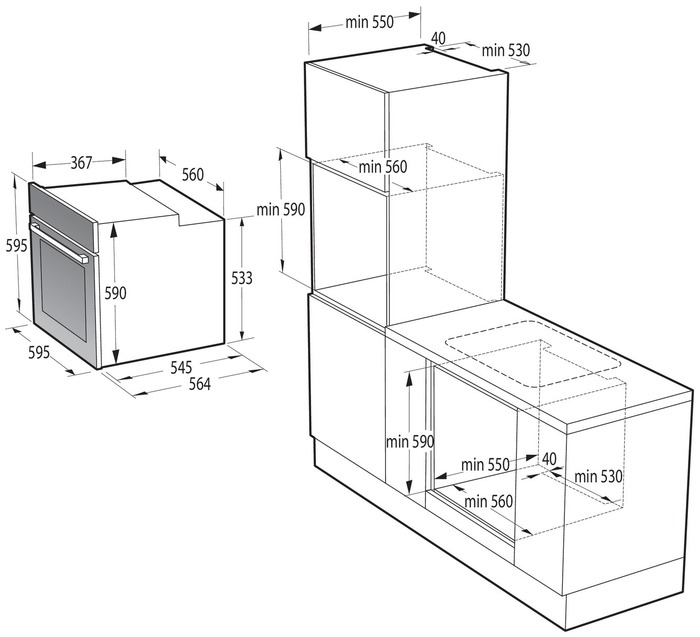 Духовой шкаф электрический Gorenje BO6735E05B