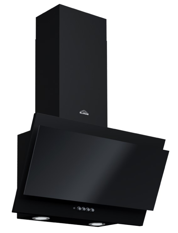 Вытяжка наклонная ELIKOR SAPPHIRE 60P-430-K3D BLACK/GLASS