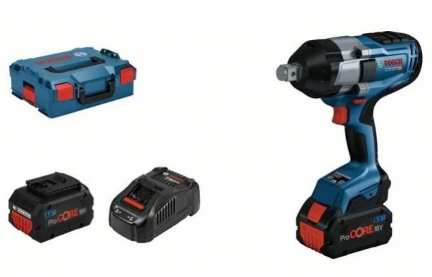 Гайковерт ударный аккумуляторный Bosch GDS 18V-1050H, арт. 06019J8522 (кейс, с 2 АКБ и ЗУ)