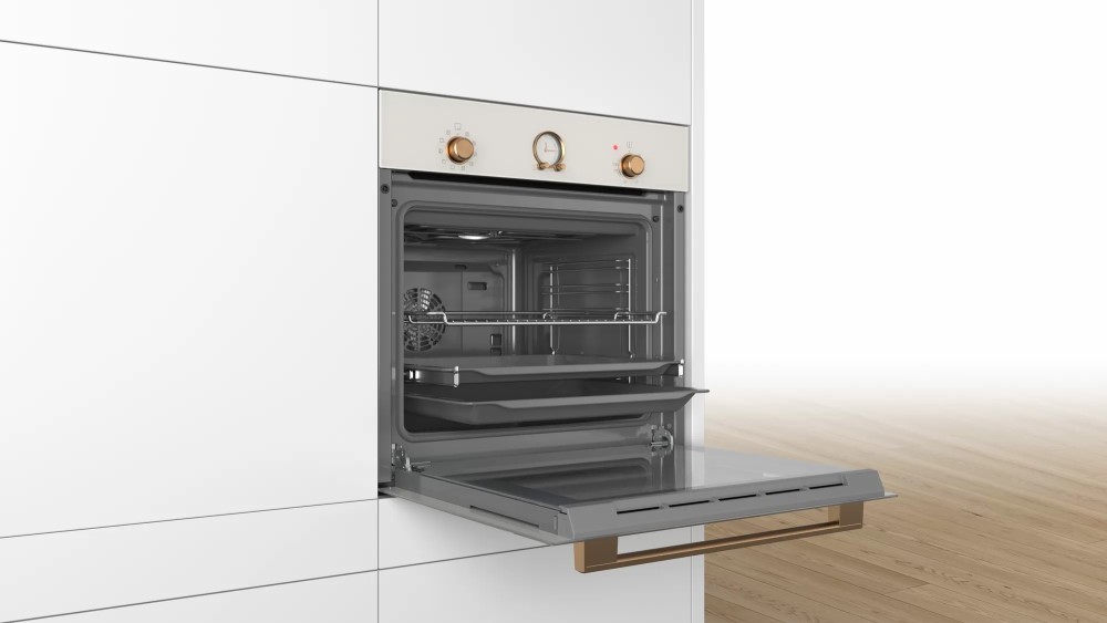Духовой шкаф электрический Bosch HBJN10YW0R, жемчужно-белый