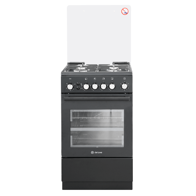 Плита газовая De Luxe 5040.40г(кр) ЧР-015, черный