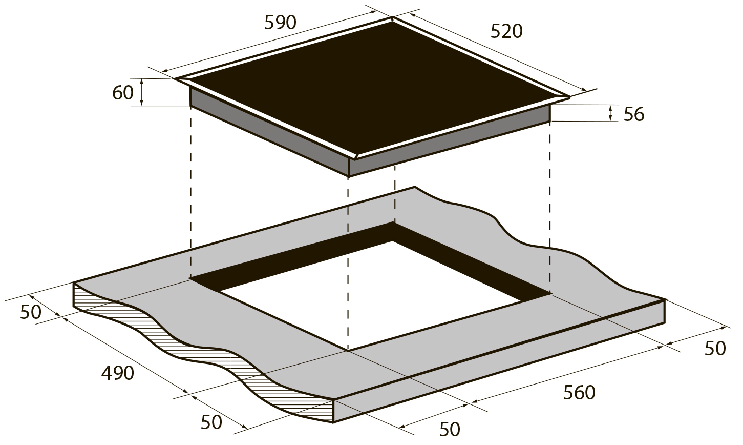 Варочная панель электрическая ZUGEL ZIH604B