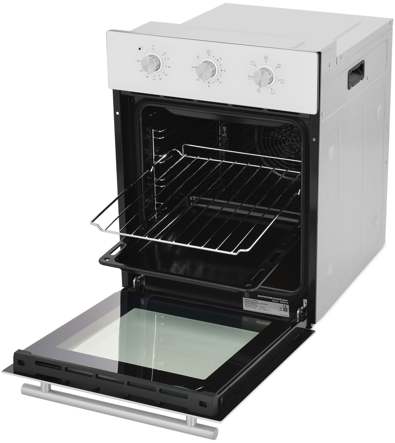 Духовой шкаф электрический ZUGEL ZOE451W белый