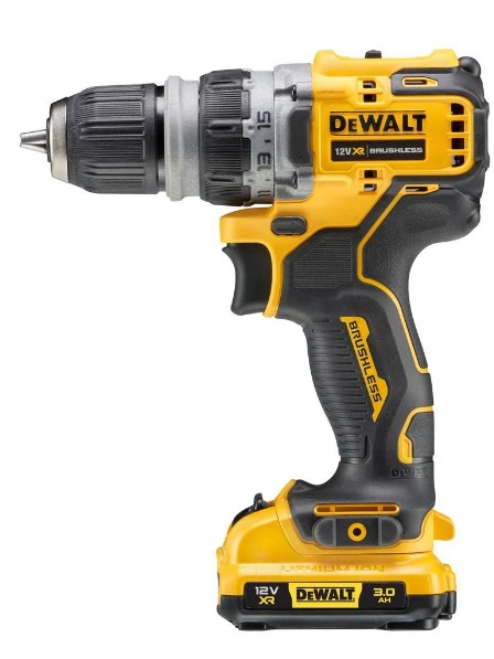 Дрель-шуруповерт аккумуляторная DeWALT DCD703L2T 12В XR, (2 АКБ и ЗУ, 4 насадки)