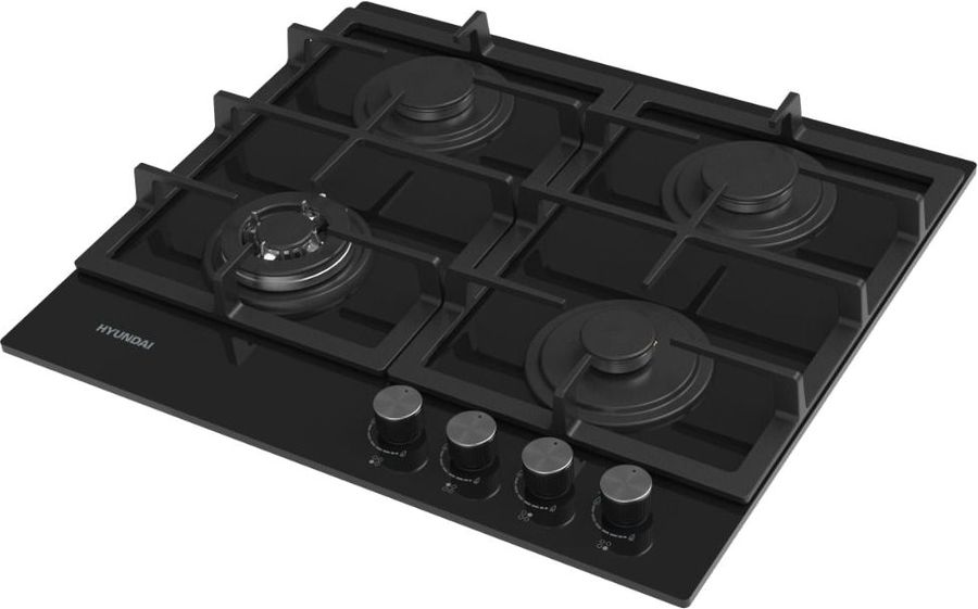 Варочная панель газовая Hyundai HHG 6434 BG, черный