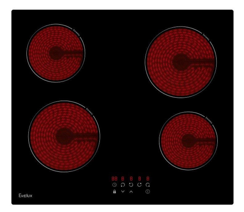 Варочная панель электрическая EVELUX HEV 640 B