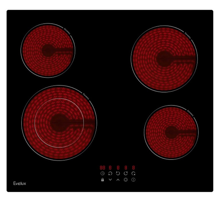 Варочная панель электрическая EVELUX HEV 641 B