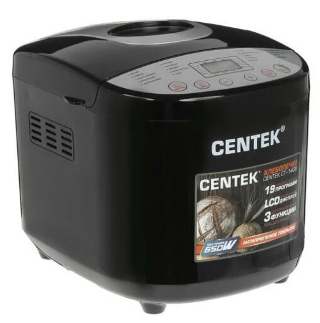 Хлебопечка CENTEK CT-1406 black/silver