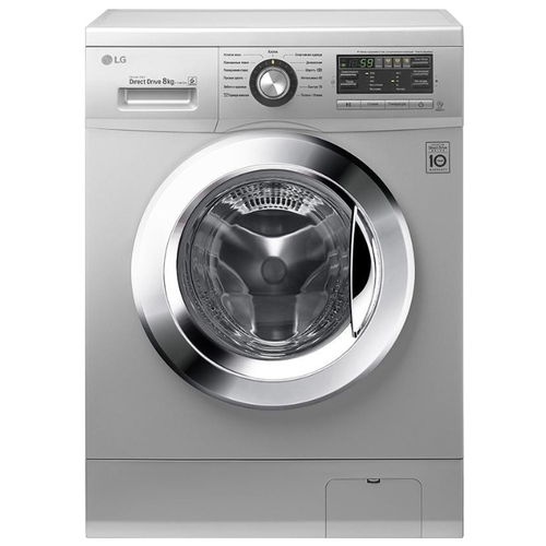 Стиральная машина LG F1296TD4, серебристый