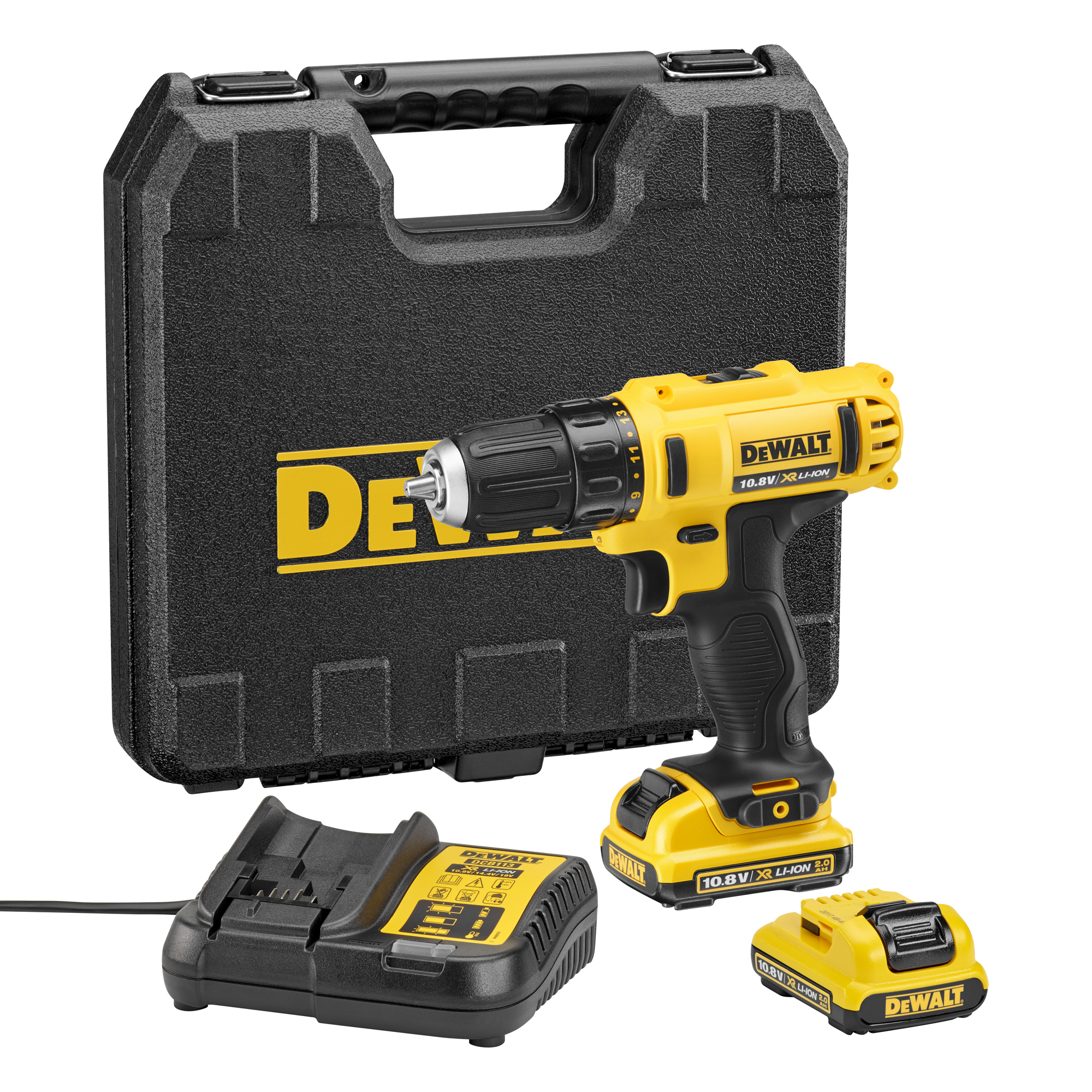 Дрель-шуруповерт аккумуляторная DeWALT DCD710D2-QW (кейс, с 2 АКБ и ЗУ)