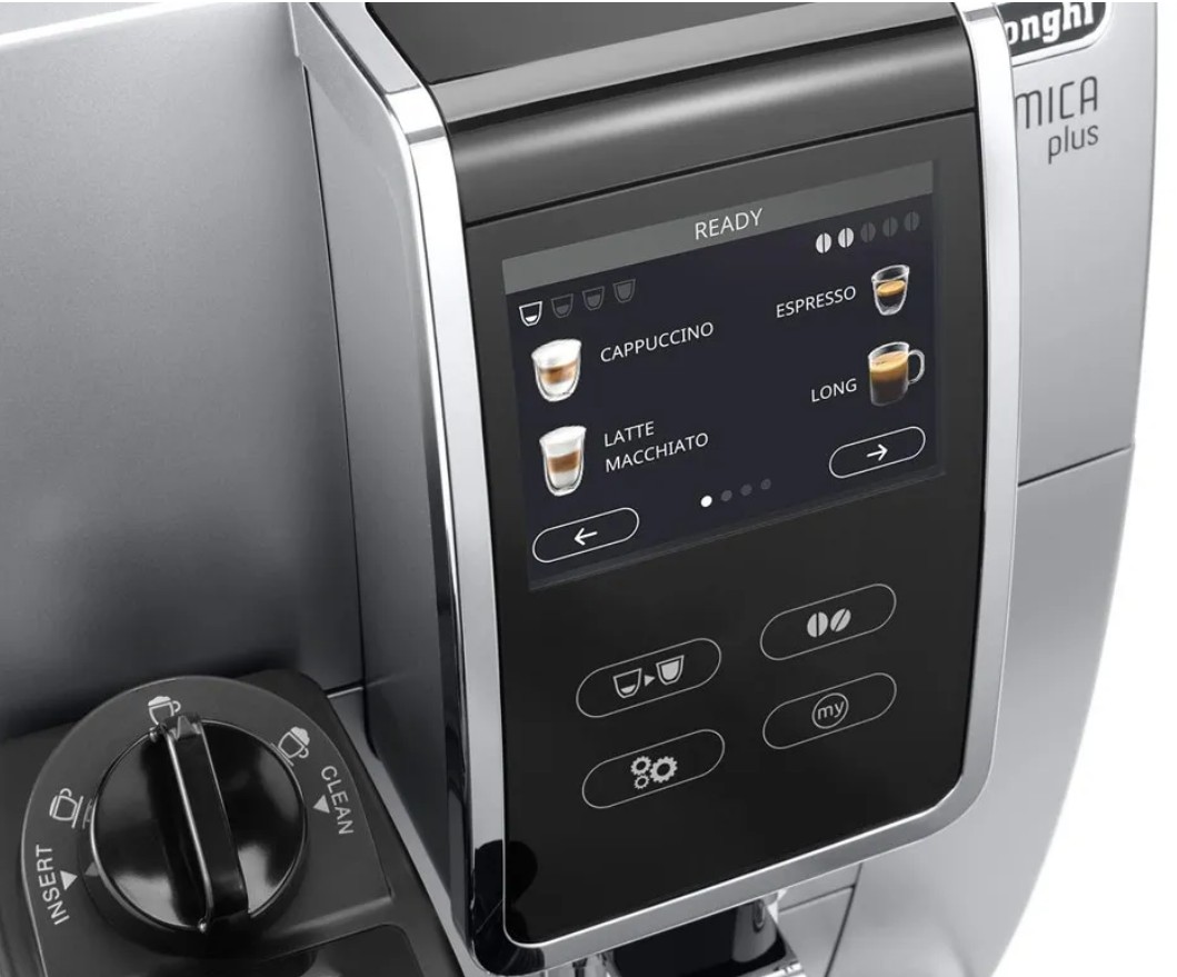 Кофемашина автоматическая DeLonghi ECAM370.70.SB, серебристый/черный