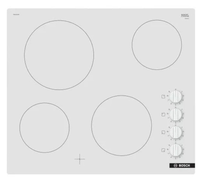 Варочная панель электрическая Bosch PKE612CA2E, белый