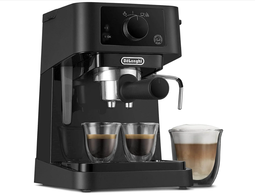 Кофеварка рожковая DeLonghi EC235.BK, черный