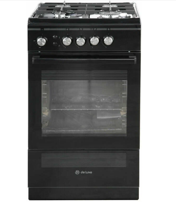 Плита газовая De Luxe 506040.24г ЧР-001, черный