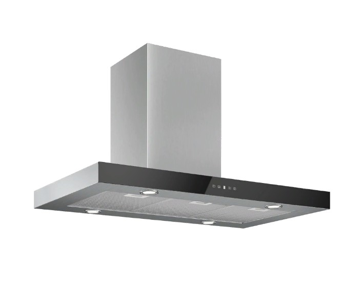 Вытяжка каминная Elikor Агат Island 90Н-1000-Е4Д нержавеющая сталь/черный