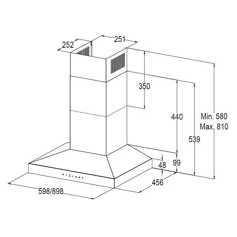 Вытяжка кухонная Korting KHC 9831 NGN