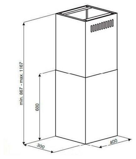 Кухонная вытяжка MAUNFELD Bath Isla 401 чёрный