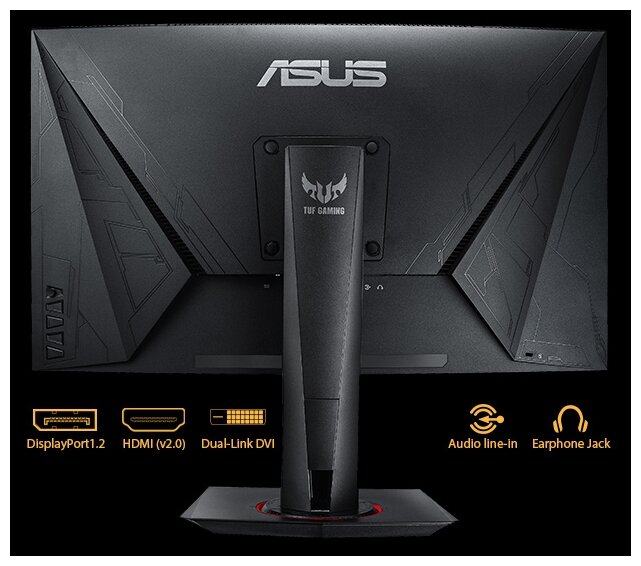 Монитор ASUS TUF Gaming VG27VQ, *VA, черный