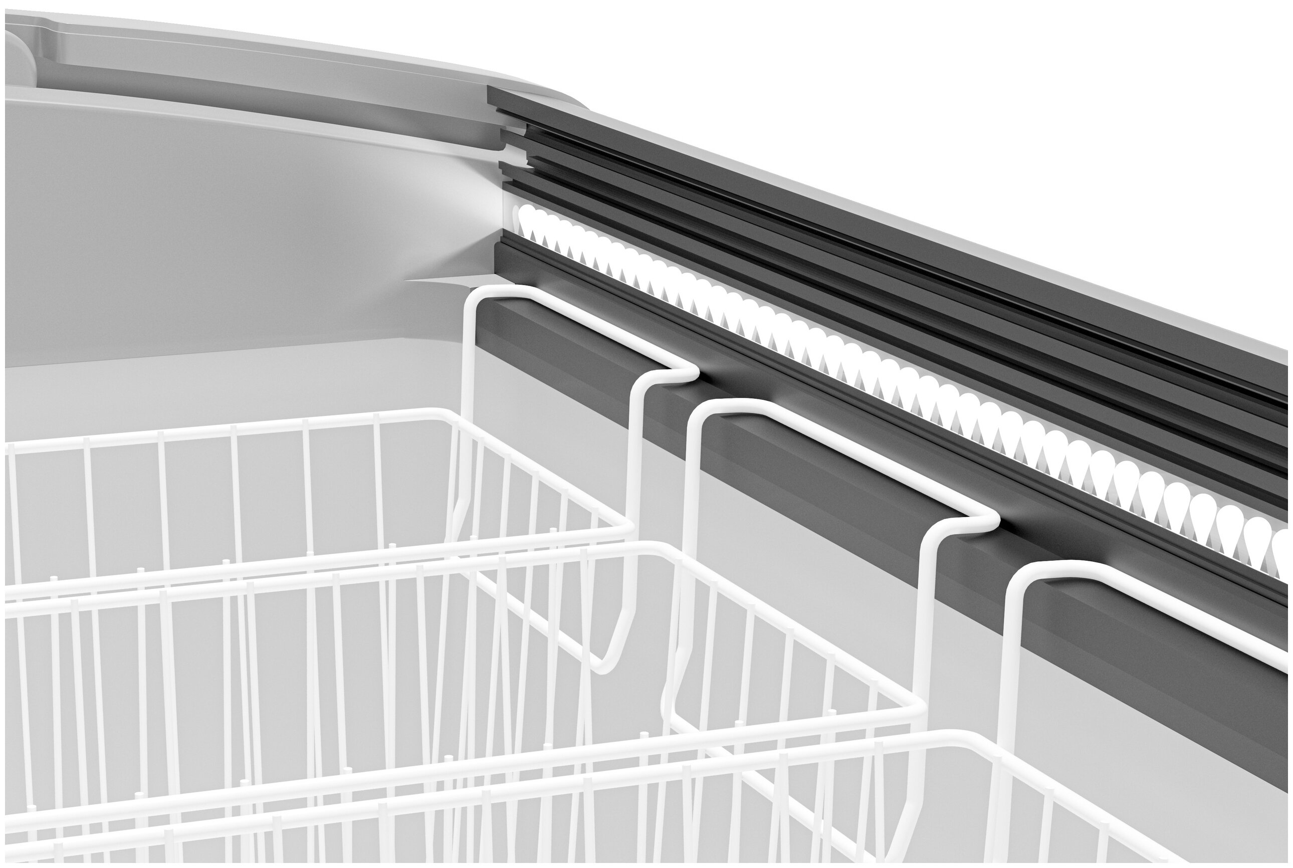 Морозильный ларь FROSTOR Gellar FG 700 E, серый