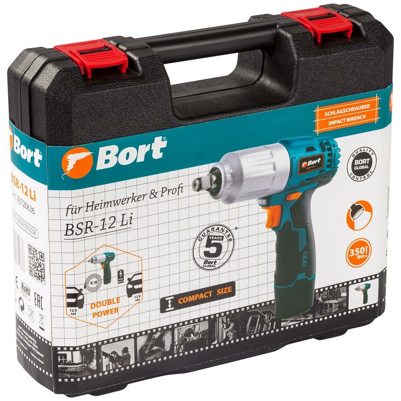 Гайковерт ударный BORT BSR-12LI