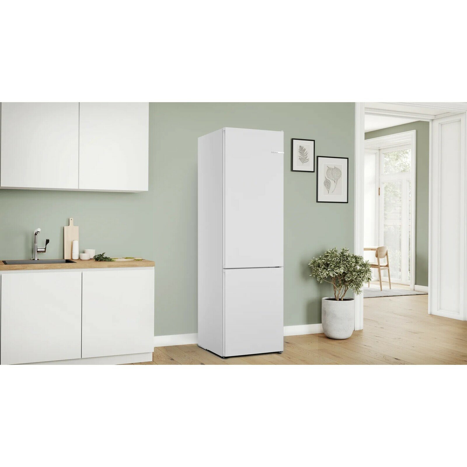 Холодильник Bosch KGN497WDF, белый