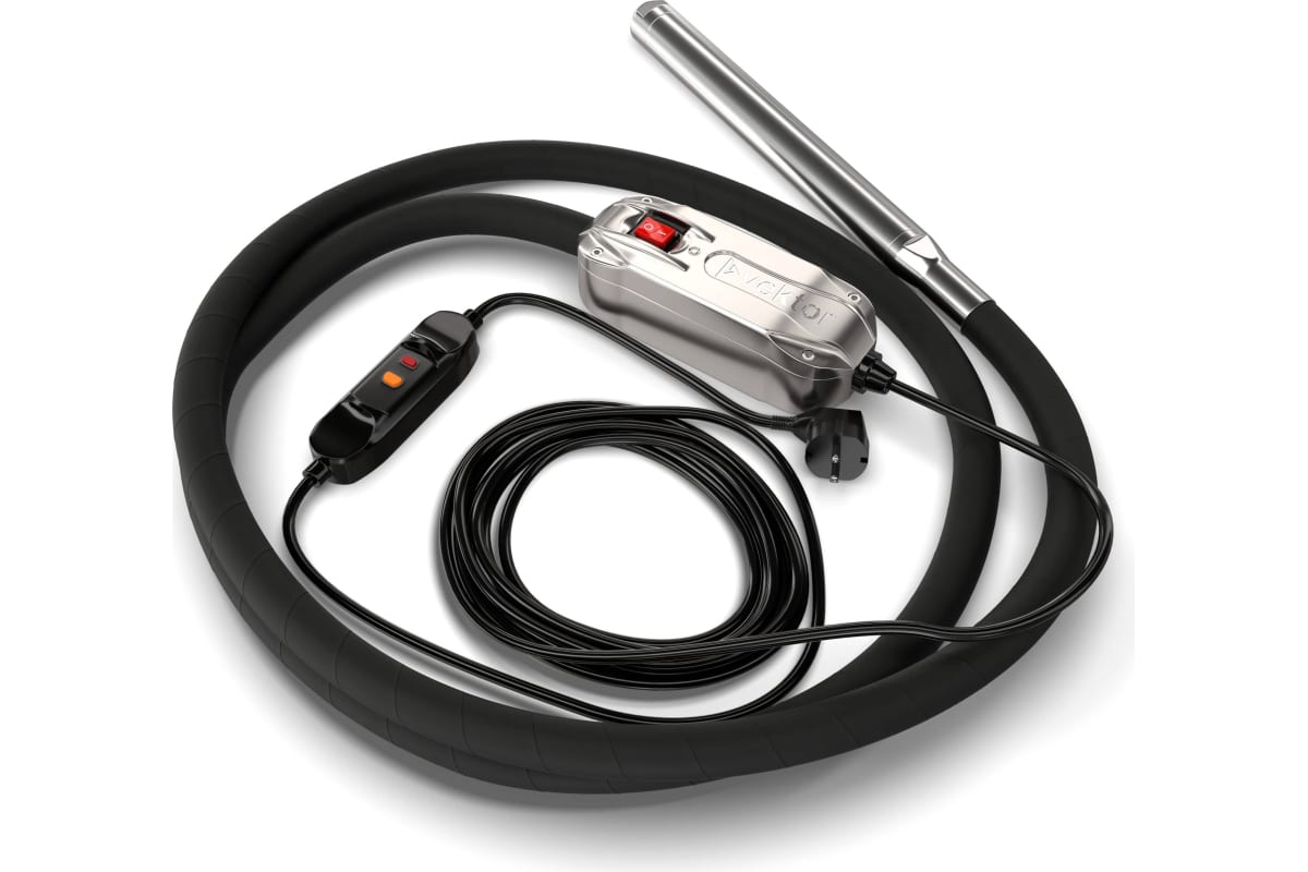 Вибратор глубинный с преобразователем VEKTOR EL50 5м