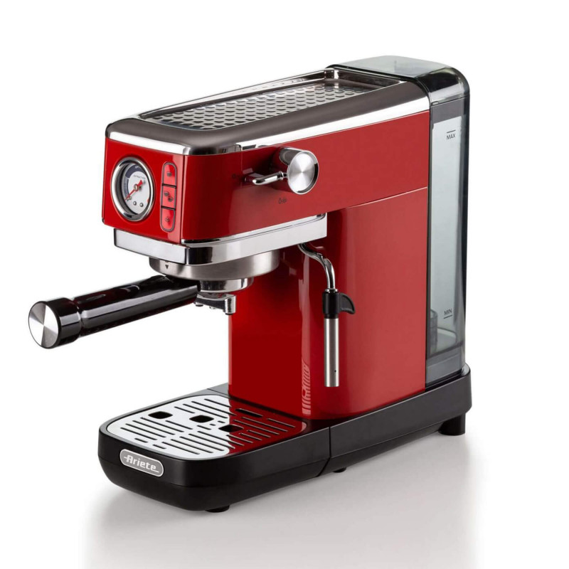 Кофеварка рожковая Ariete Espresso Slim Moderna 1381/13, красный